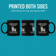 Silence is Golden Ceramic Mug 11 oz Black - Panvola