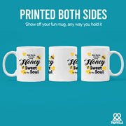 Kind Words Are Like Honey Sweet to the Soul Ceramic Mug 11 oz White - Panvola