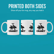 Cranky Fishing Ceramic Mug 11 oz White - Panvola