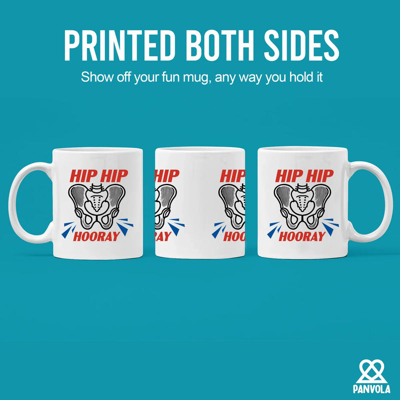 Hip Hip Hooray Recovery Ceramic Mug 11 oz White - Panvola