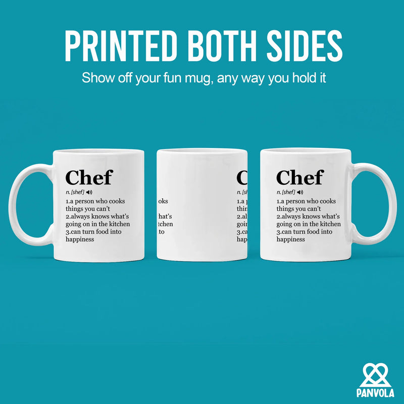 Chef Definition Mug Chef Gifts Ceramic Mug 11oz White - Panvola