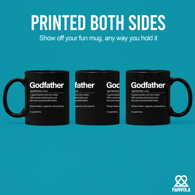 Godfather Definition Ceramic Mug 11 oz Black