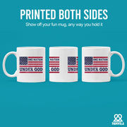 One Nation Under God Ceramic Mug 11 oz White - Panvola