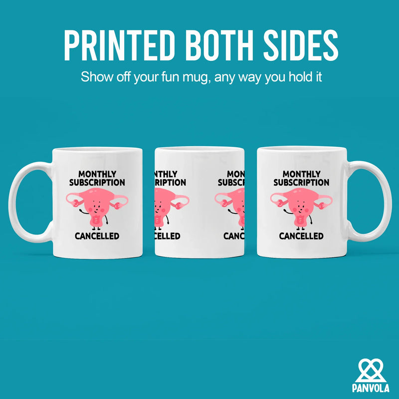 Monthly Subscription Cancelled Ceramic Mug 11 oz White - Panvola