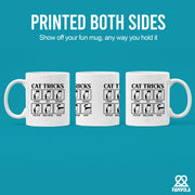 Cat Tricks Ceramic Mug 11 oz White - Panvola