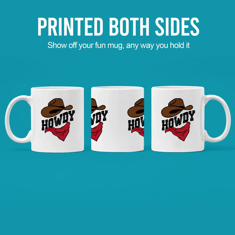 Howdy Ceramic Mug 11 oz White - Panvola