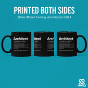 Architect Definition Ceramic Mug 11 oz Black - Panvola