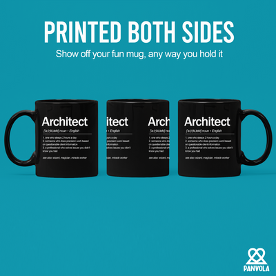 Architect Definition Ceramic Mug 11 oz Black