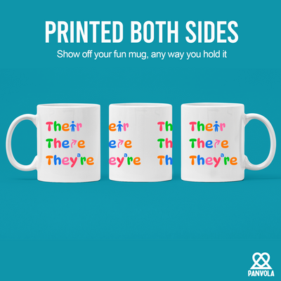 Their There They're Ceramic Mug 11 oz White