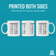 Improved Pain Scale Ceramic Mug 11 oz Whte - Panvola