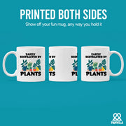 Easily Distracted By Plants Ceramic Mug 11 oz White - Panvola