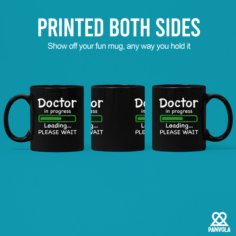 Doctor in Progress Loading Ceramic Mug 11 oz Black