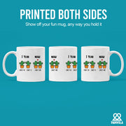 1 Year Cact-U Cact-I Cactus Ceramic Mug 11 oz White - Panvola