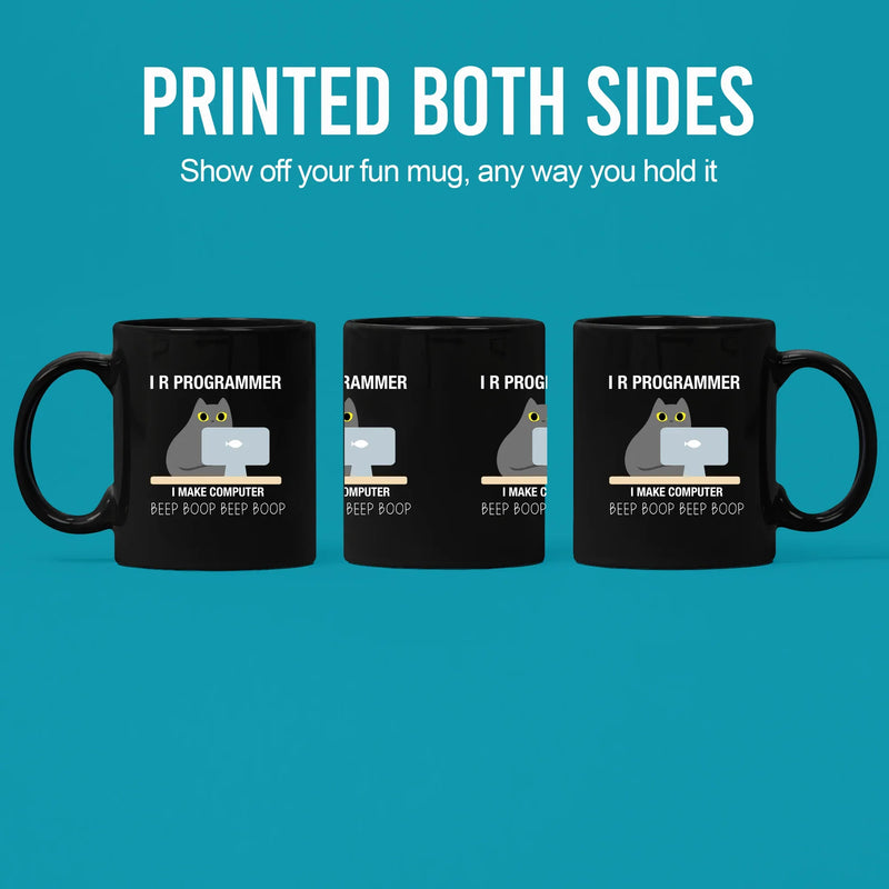 I R Programmer Coffee Mug 11 oz Black - Panvola