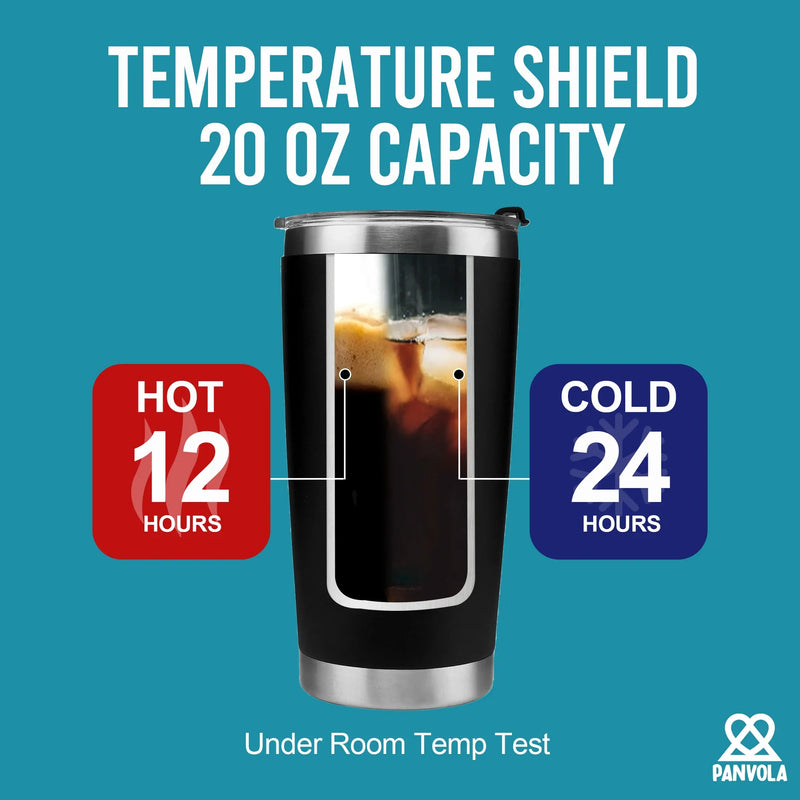 Warrior Definition Cancer Survivor Gifts Vacuum Insulated Tumbler 20 oz Black - Panvola