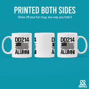 DD214 Alumni Ceramic Mug 11 oz White - Panvola