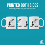 Checkmate Chess Ceramic Mug 11 oz White - Panvola