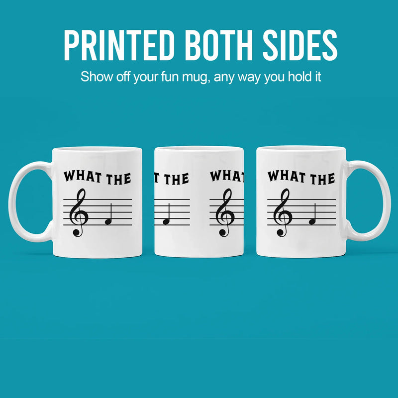 What the F Ceramic Mug 11 oz White - Panvola