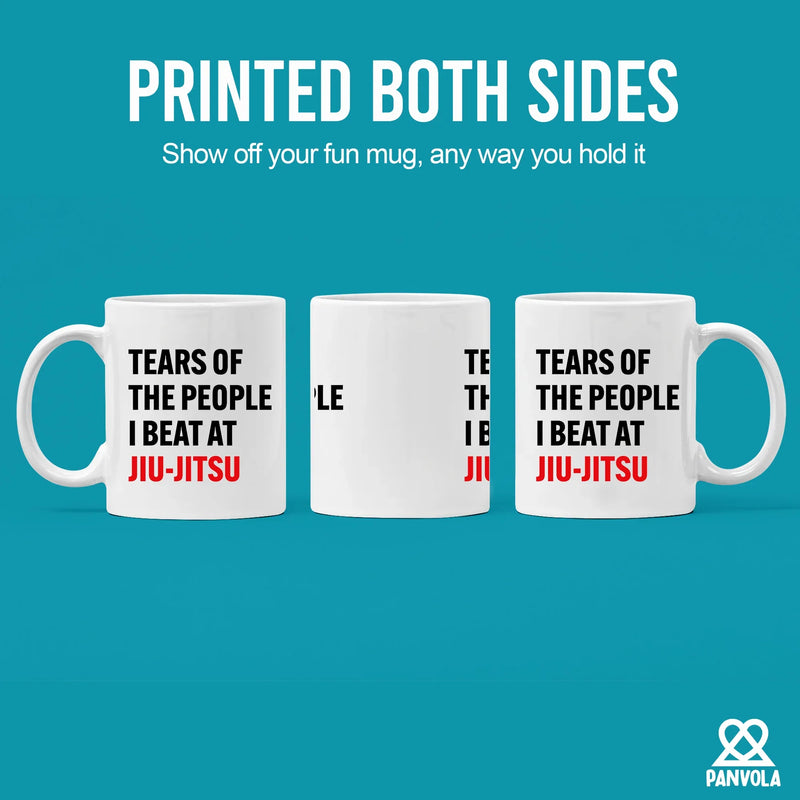 Tears Of The People I Beat At Jiu-Jitsu Ceramic Mug 11 oz White - Panvola