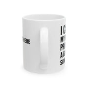 Personalized I Can’t My Kid Has Practice Customized Ceramic Mug 11 oz White - Panvola
