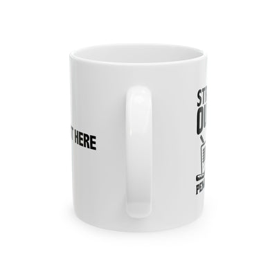 Personalized Straight Outta The Penalty Box Ceramic Mug 11 oz White