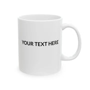 Personalized Scared Bowling Pins Customized Ceramic Mug 11 oz White - Panvola