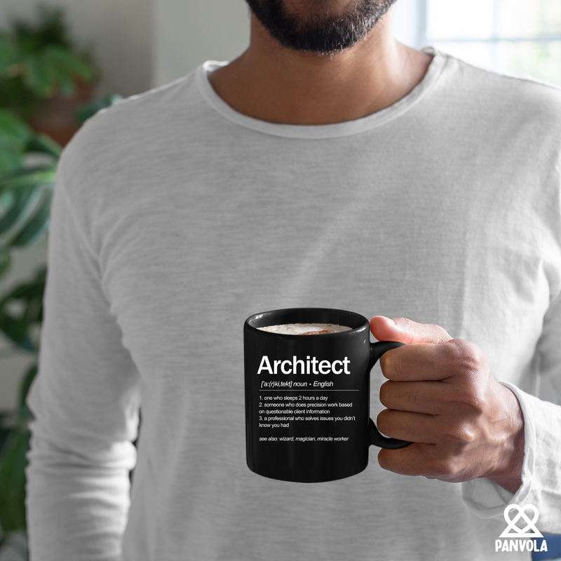 Architect Definition Ceramic Mug 11 oz Black