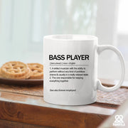 Bass Player Definition Mug Ceramic Mug 11 oz White - Panvola