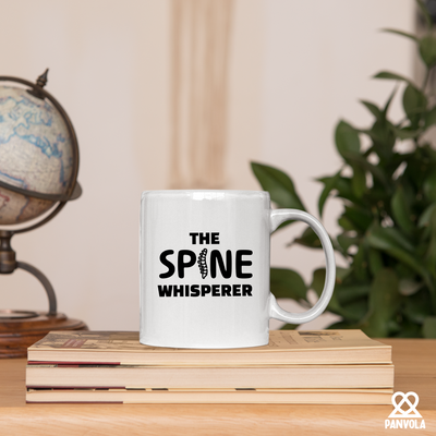 The Spine Whisperer Ceramic Mug 11 oz White