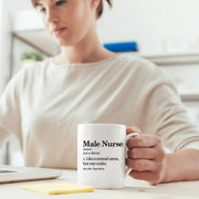 Male Nurse Murse Coffee Mug 11oz White - Panvola