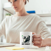 Just Throw It Border Collie Dog Lover Gifts Ceramic Mug 11 oz White - Panvola
