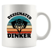 Designated Dinker Pickleball Ceramic Mug 11oz White - Panvola