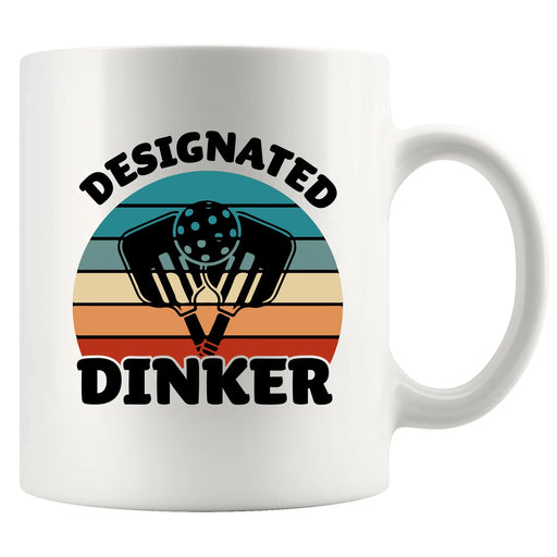 Designated Dinker Pickleball Ceramic Mug 11oz White - Panvola