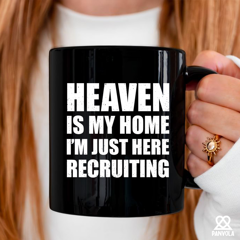 Heaven Is My Home Ceramic Mug 11 oz Black