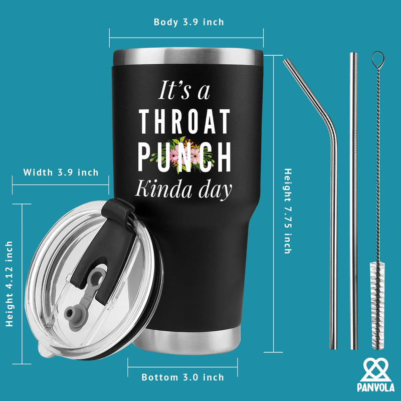 It's A Throat Punch Kinda Day Vacuum Insulated Tumbler - Panvola