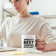 World's Best Wedding Officiant Mug Pastor Appreciation Gift.