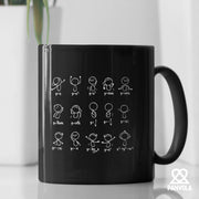 Algebra Dance Math Gifts Ceramic Mug 11 oz Black - Panvola