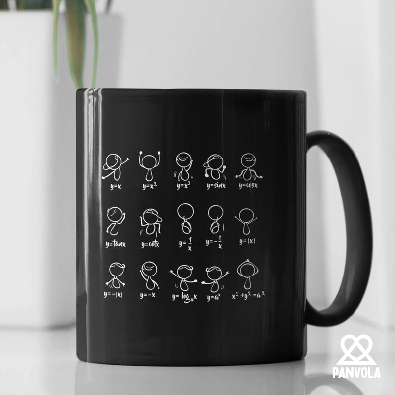 Algebra Dance Math Gifts Ceramic Mug 11 oz Black - Panvola