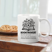 Booktrovert Book Lover Gifts Coffee Mug 11oz White.