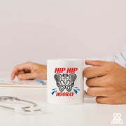 Hip Hip Hooray Recovery Ceramic Mug 11 oz White - Panvola