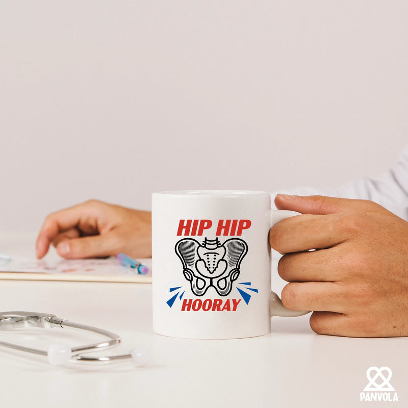 Hip Hip Hooray Recovery Ceramic Mug 11 oz White - Panvola