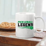 Pickleball Legend Player Gifts Ceramic Mug 11oz White.