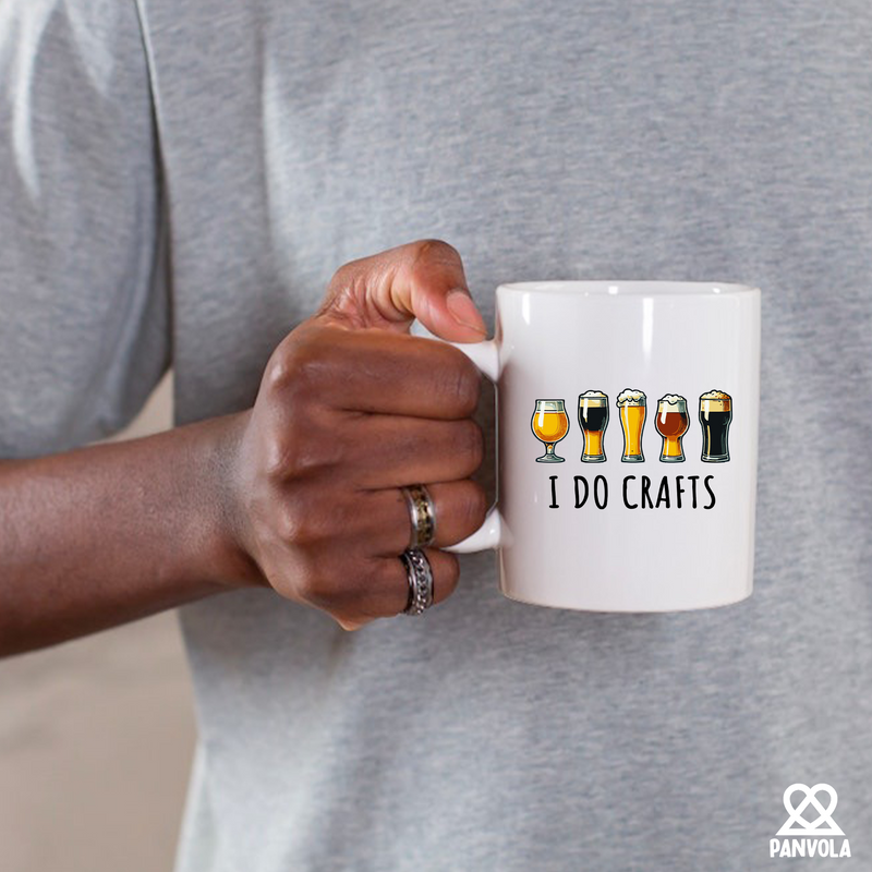 I Do Crafts Ceramic Mug 11 oz White