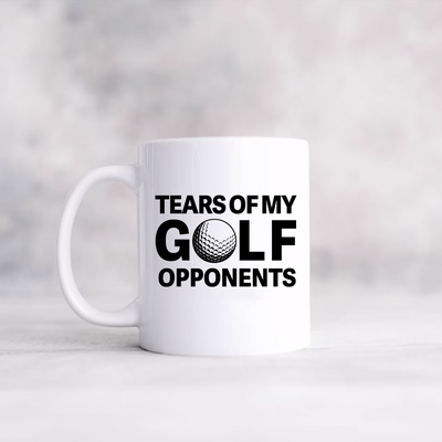 Tears of My Golf Opponents Ceramic Mug 11 oz White