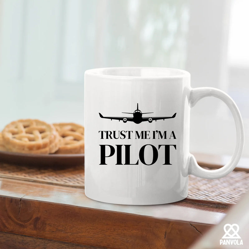 Trust Me I’m A Pilot Ceramic Mug 11 oz White - Panvola
