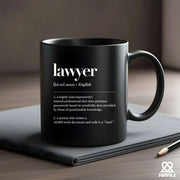 Lawyer Definition Ceramic Mug 11 oz Black - Panvola