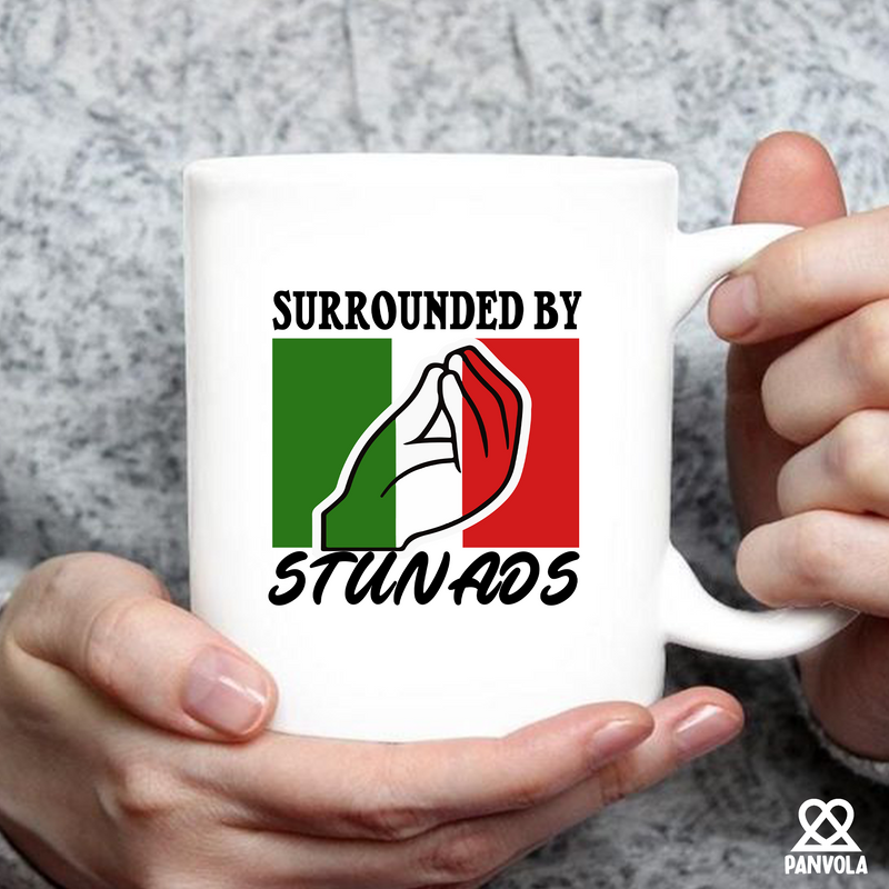 Surrounded By Stunads Ceramic Mug 11 oz White