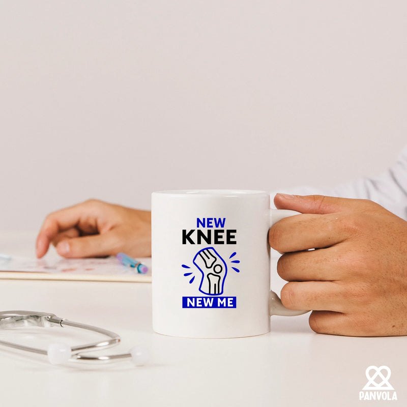 New Knee New Me Ceramic Mug 11 oz White - Panvola