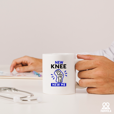 New Knee New Me Ceramic Mug 11 oz White