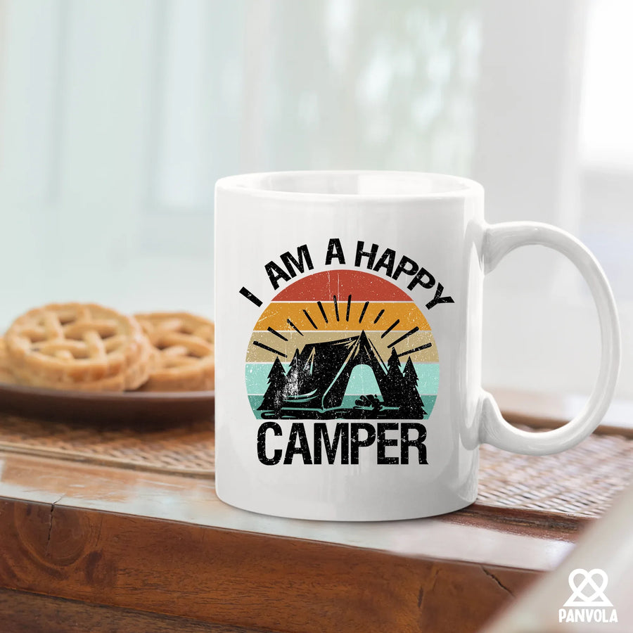 I Am A Happy Camper Ceramic Mug 11oz White, image 5 of 5